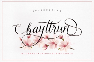 Bayttrun Script Font Download