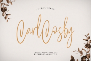 Carlcosby Font Download