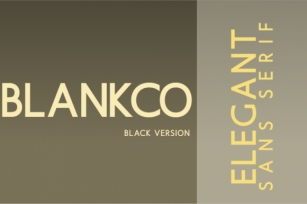 Blankco Black Font Download