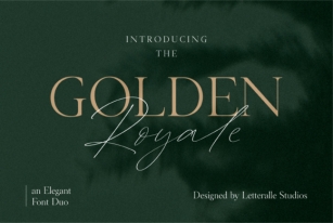 Golden Royale Duo Font Download