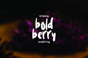 Boldberry Font Download
