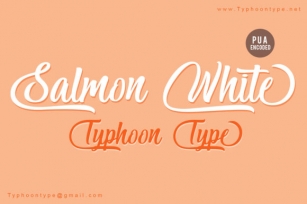 Salmon White Font Download