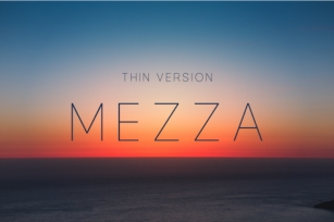 Mezza Thin Font Download