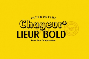 Chageur  Lieur Bold Duo Font Download