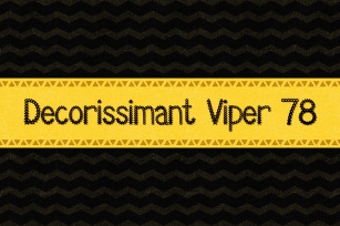 Decorissimant Viper 78 Font Download