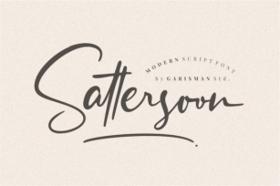 Sattersoon Font Download