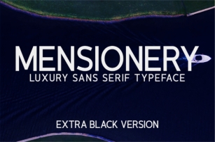 Mensionery Extra Black Font Download