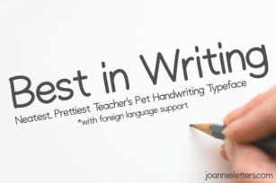 Best in Writing Font Download