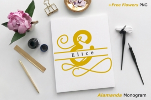 Alamanda Monogram Font Download