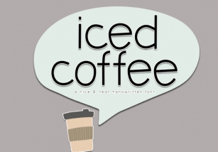 Iced Coffee Font Download