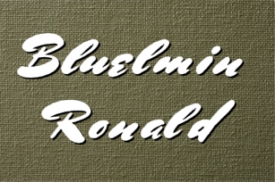 Bluelmin Ronald Font Download