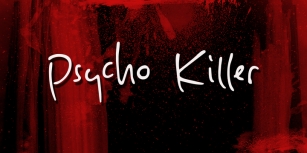 Psycho Killer Font Download