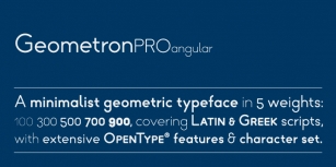 Geometron Pro Angular Font Download