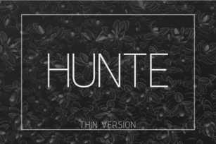 Hunte Thin Font Download