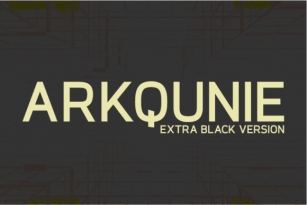 Arkqunie Extra Black Font Download