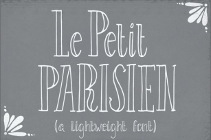 Le Petit Parisien Light Font Download