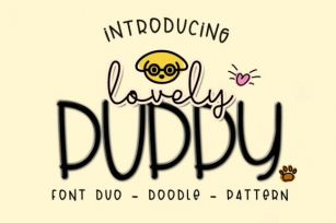 Lovely Puppy Duo Font Download