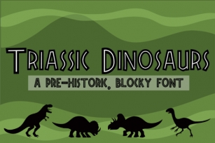 Triassic Dinosaurs Font Download