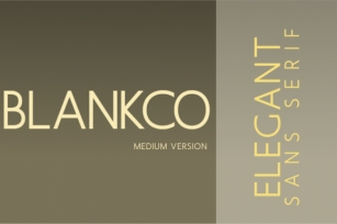 Blankco Medium Font Download