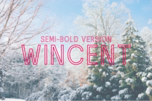 Wincent Outline Semi-Bold Font Download