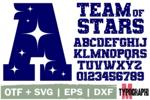Team of Stars Font Download