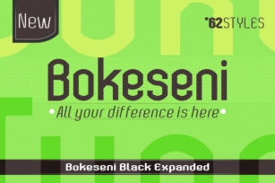 Bokeseni Black Expanded Font Download