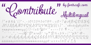 Contribute Font Download