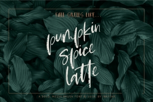 Pumpkin Spice Latte Script Font Download