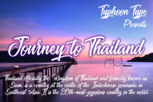 Journey to Thailand Font Download