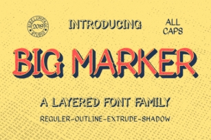 Big Marker Family Font Download