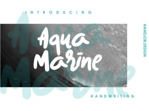 Aqua Marine Font Download