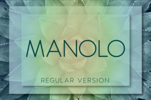 Manolo Regular Font Download