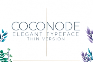Coconode Thin Font Download