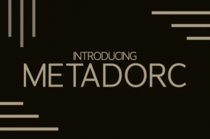 Metadorc Font Download