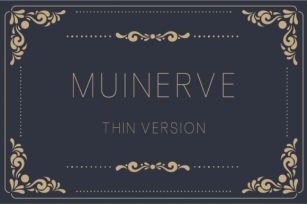 Muinerve Thin Font Download