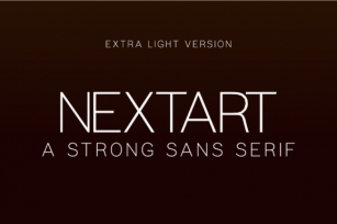 Nextart Extra Light Font Download