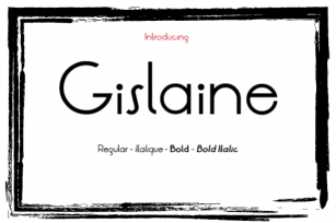 Gislaine Family Font Download