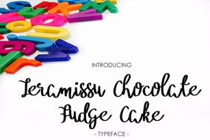 Tiramisu Chocolate Fudge Cake Font Download