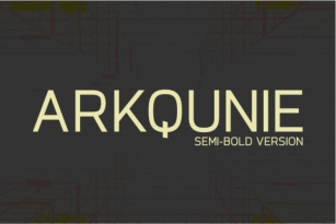 Arkqunie Semi-Bold Font Download