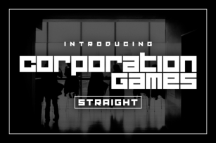 Corporation Games Straight Font Download