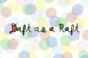 Daft as a Raft Font Download