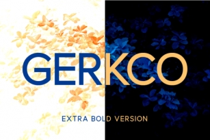 Gerkco Extra Bold Font Download