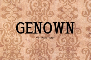 Genown Font Download