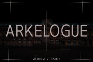 Arkelogue Medium Font Download