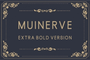 Muinerve Extra Bold Font Download