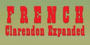 French Clarendon Expanded Font Download