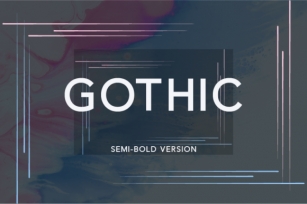 Gothic Semi-Bold Font Download