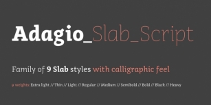 Adagio Slab Script Font Download