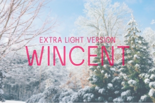 Wincent Outline Extra Light Font Download