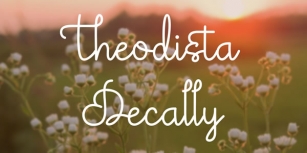 Theodista Decally Font Download